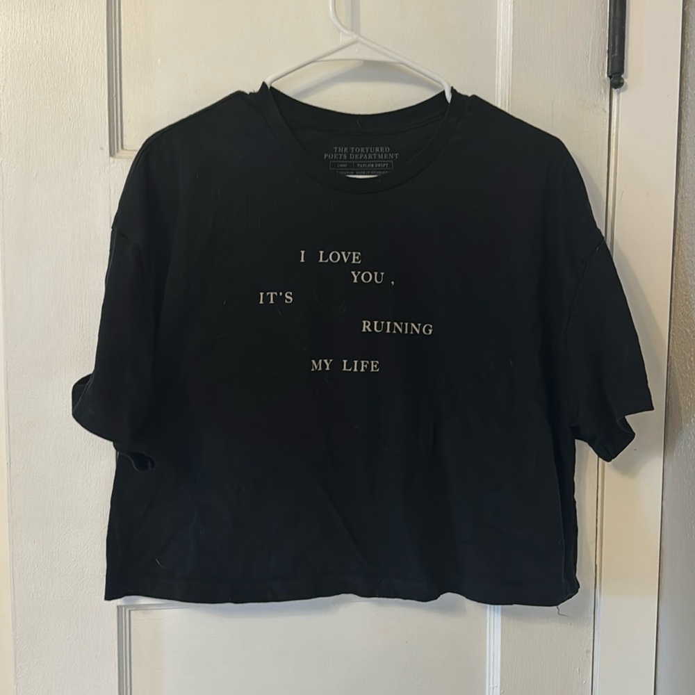 Taylor Swift Black Short Sleeve Tee